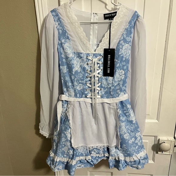 Dolls Kill Princess Peasant Beauty Costume Dress Trickz N Treatz Medium L1 - Picture 1 of 6